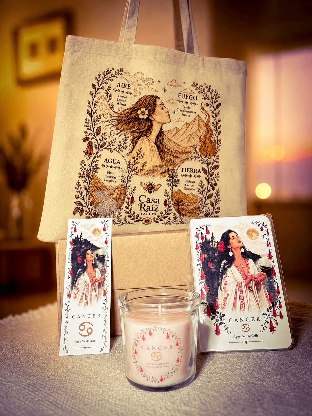 Box Zodiaco Chileno – Kit Aromático y Papelería Ilustrada