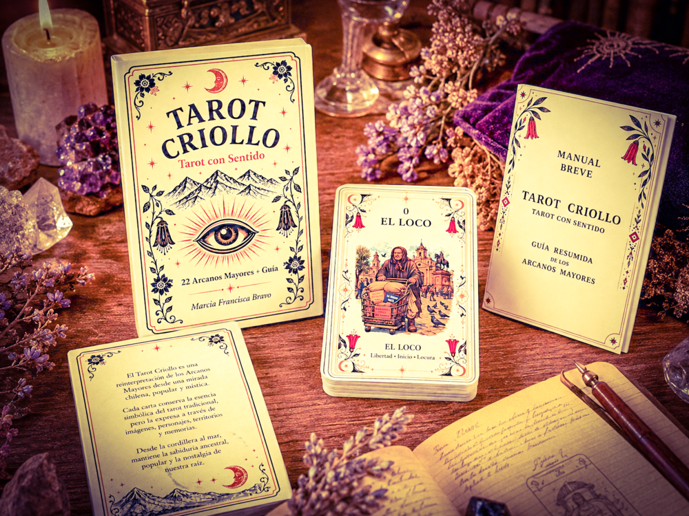 Tarot Criollo - Mazo de 22 Arcanos Mayores Ilustración Chilena | Tarot con Sentido