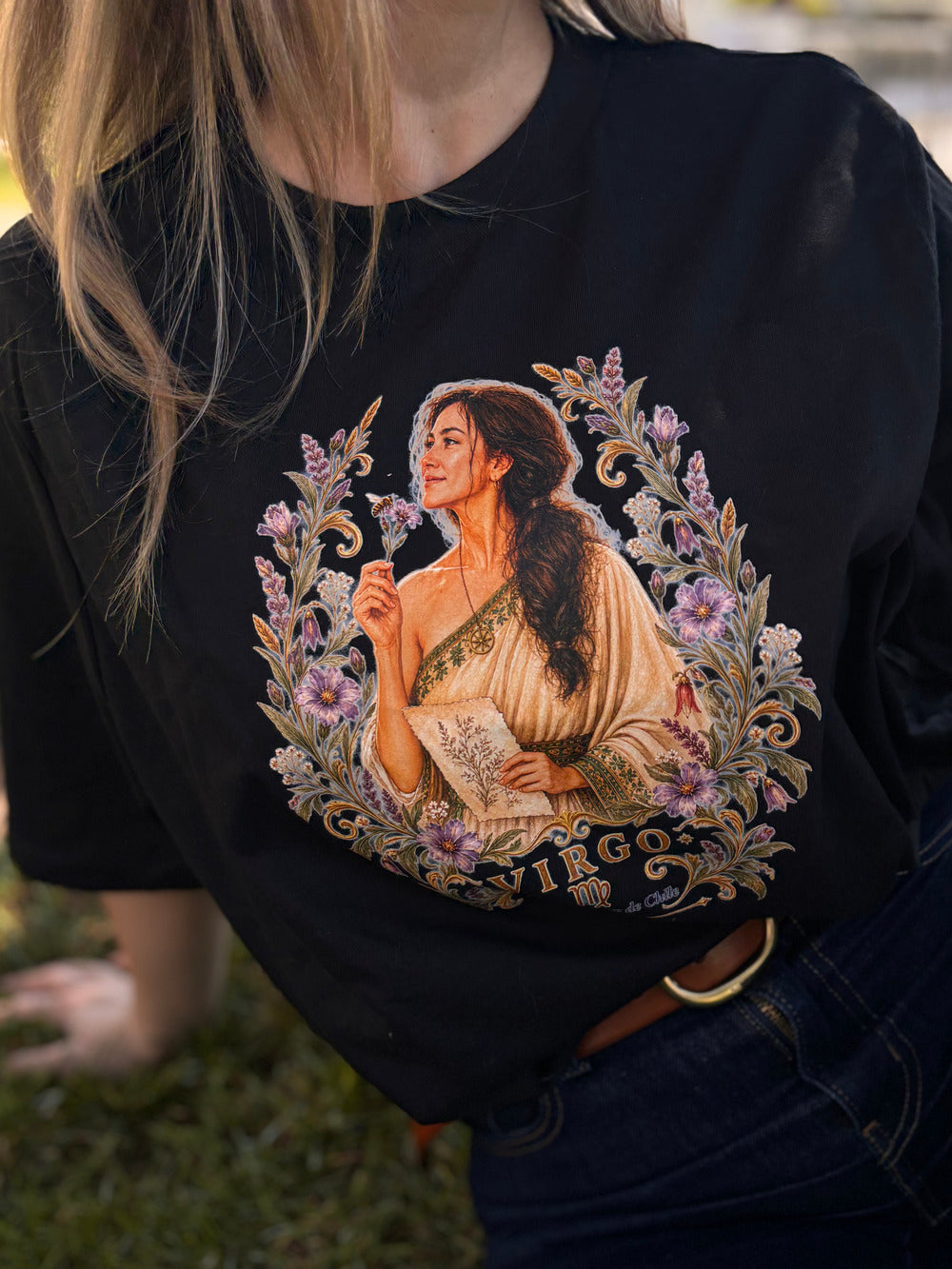 Polera Crop Top Zodiaco Chileno – Ilustración Astral